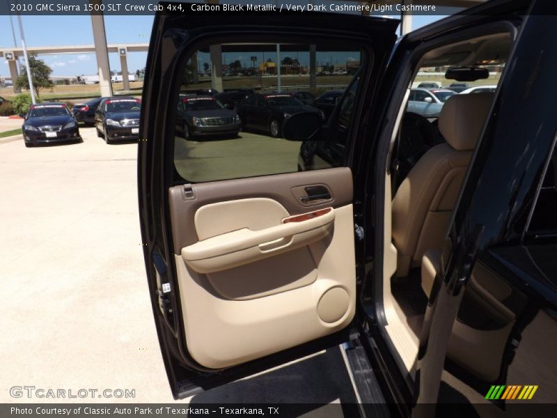 Carbon Black Metallic / Very Dark Cashmere/Light Cashmere 2010 GMC Sierra 1500 SLT Crew Cab 4x4