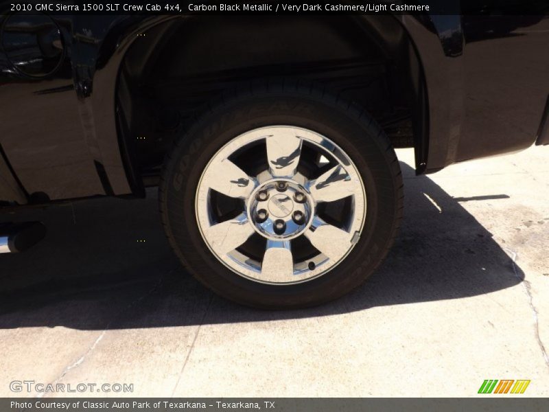 Carbon Black Metallic / Very Dark Cashmere/Light Cashmere 2010 GMC Sierra 1500 SLT Crew Cab 4x4