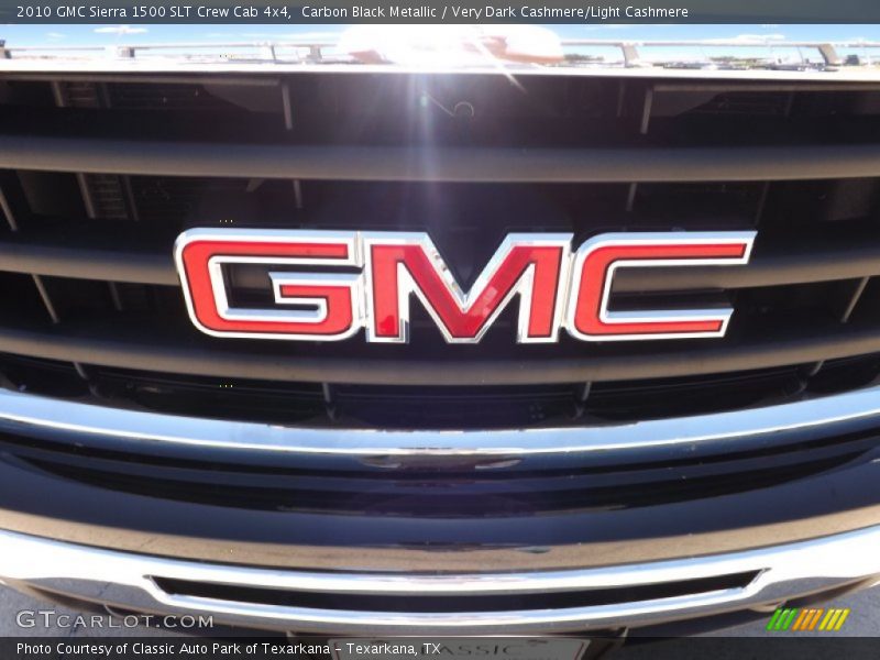 Carbon Black Metallic / Very Dark Cashmere/Light Cashmere 2010 GMC Sierra 1500 SLT Crew Cab 4x4