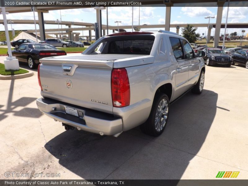 Silver Lining / Cashmere/Cocoa 2010 Cadillac Escalade EXT Premium AWD