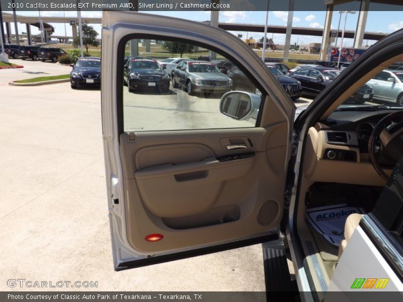 Silver Lining / Cashmere/Cocoa 2010 Cadillac Escalade EXT Premium AWD