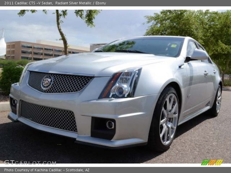 Radiant Silver Metallic / Ebony 2011 Cadillac CTS -V Sedan