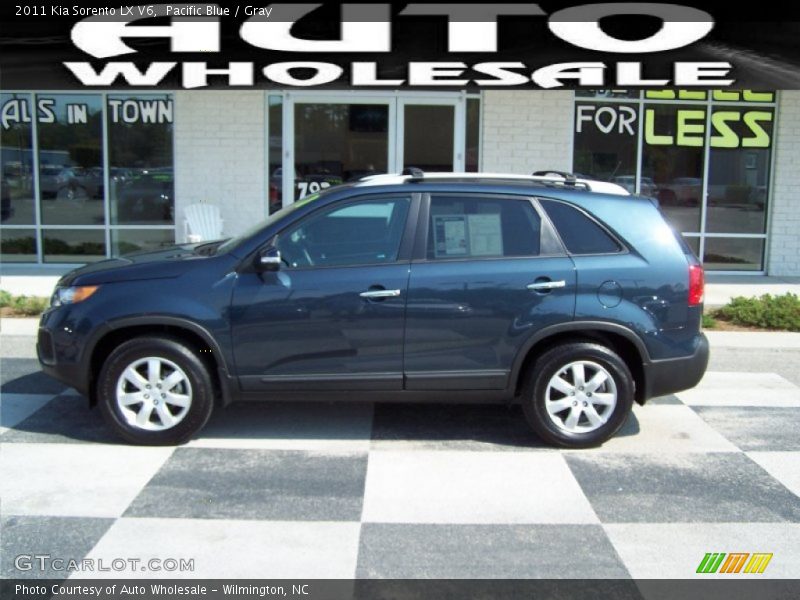 Pacific Blue / Gray 2011 Kia Sorento LX V6
