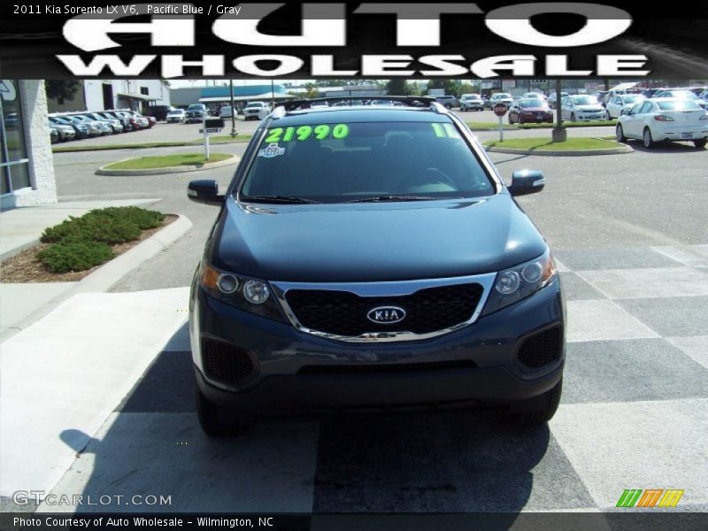 Pacific Blue / Gray 2011 Kia Sorento LX V6