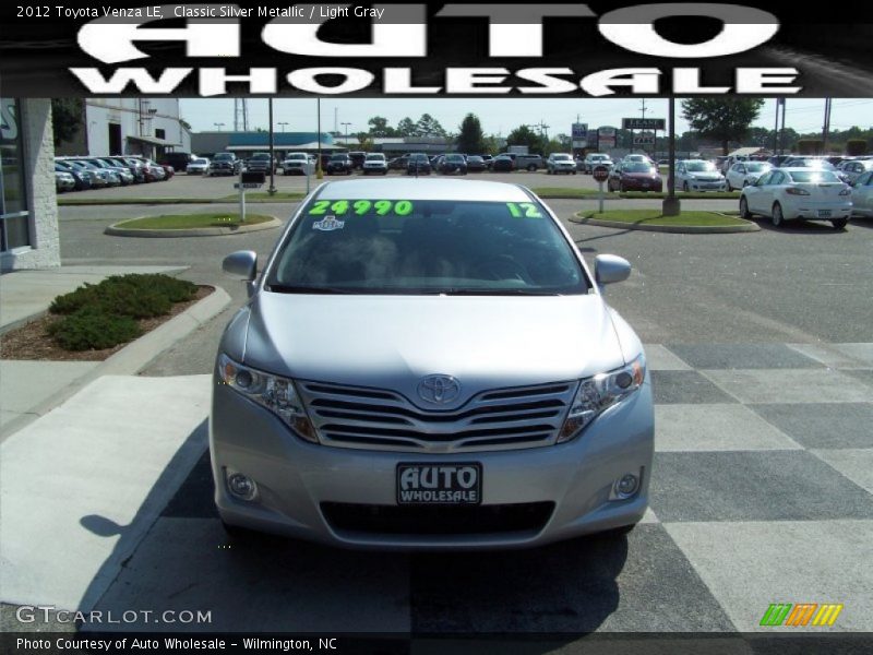 Classic Silver Metallic / Light Gray 2012 Toyota Venza LE