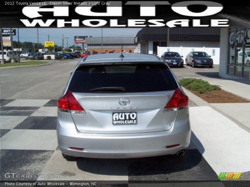 Classic Silver Metallic / Light Gray 2012 Toyota Venza LE