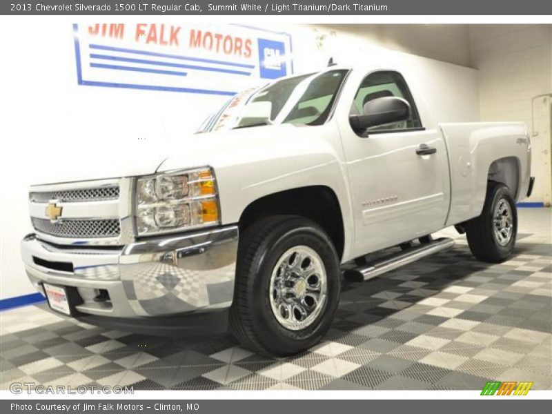 Summit White / Light Titanium/Dark Titanium 2013 Chevrolet Silverado 1500 LT Regular Cab