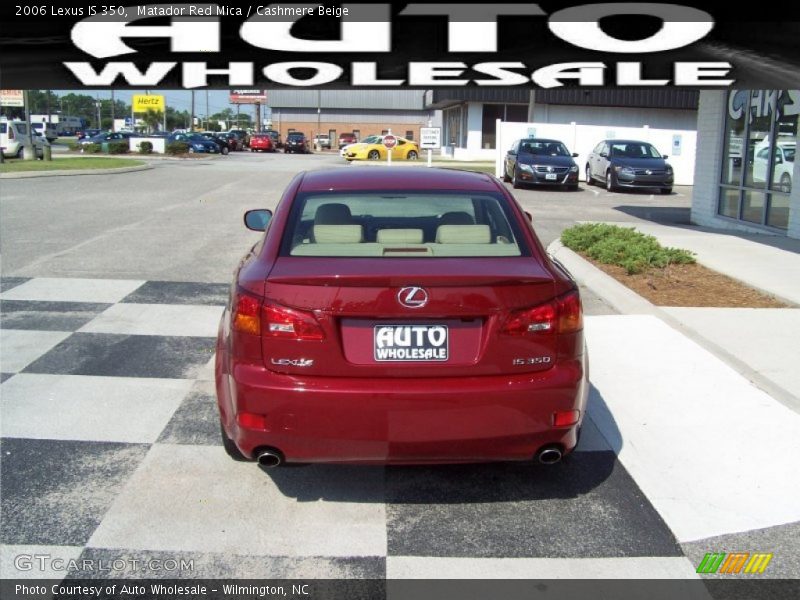Matador Red Mica / Cashmere Beige 2006 Lexus IS 350