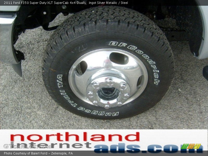 Ingot Silver Metallic / Steel 2011 Ford F350 Super Duty XLT SuperCab 4x4 Dually