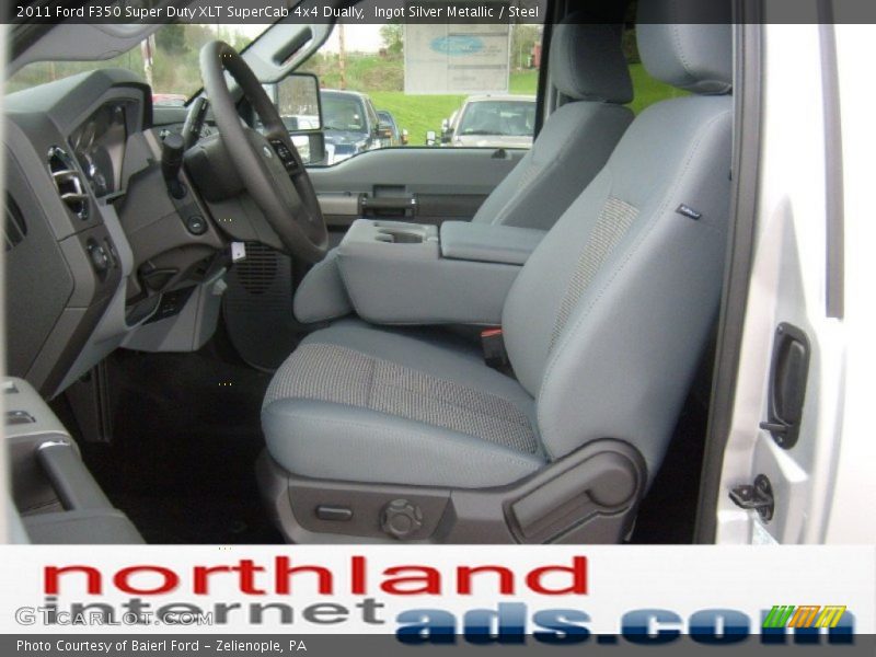 Ingot Silver Metallic / Steel 2011 Ford F350 Super Duty XLT SuperCab 4x4 Dually