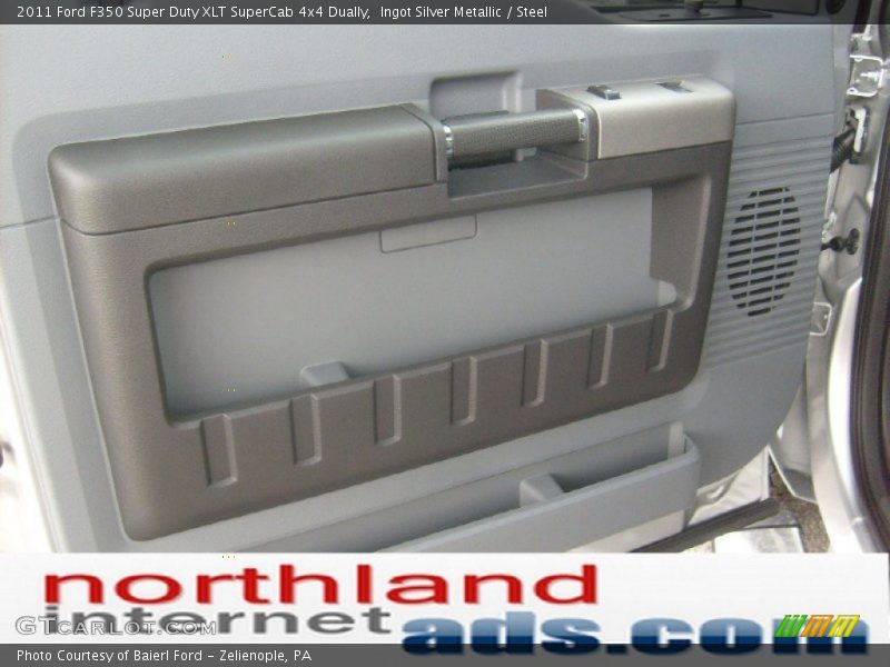 Ingot Silver Metallic / Steel 2011 Ford F350 Super Duty XLT SuperCab 4x4 Dually