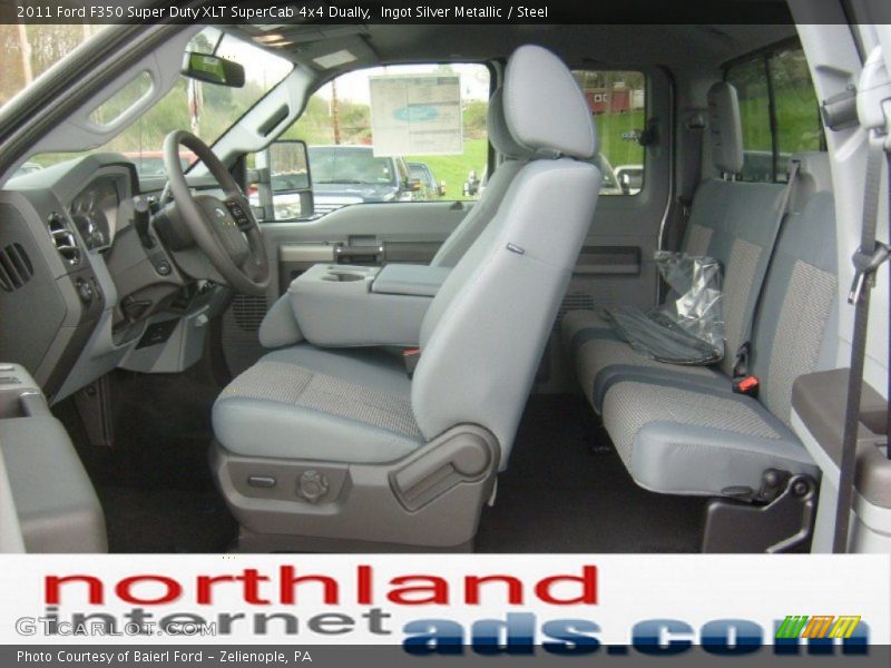 Ingot Silver Metallic / Steel 2011 Ford F350 Super Duty XLT SuperCab 4x4 Dually