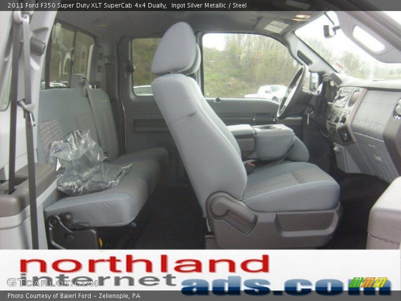 Ingot Silver Metallic / Steel 2011 Ford F350 Super Duty XLT SuperCab 4x4 Dually