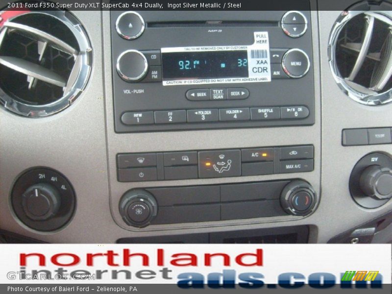 Ingot Silver Metallic / Steel 2011 Ford F350 Super Duty XLT SuperCab 4x4 Dually