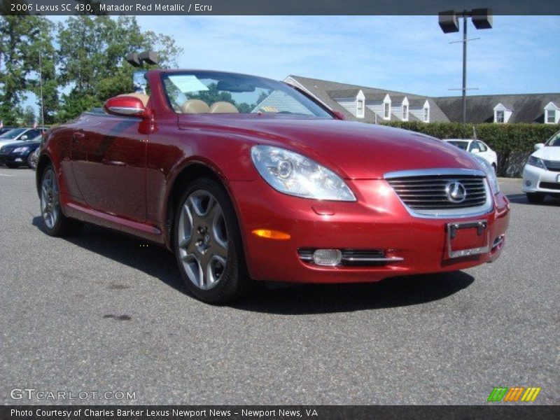 Matador Red Metallic / Ecru 2006 Lexus SC 430