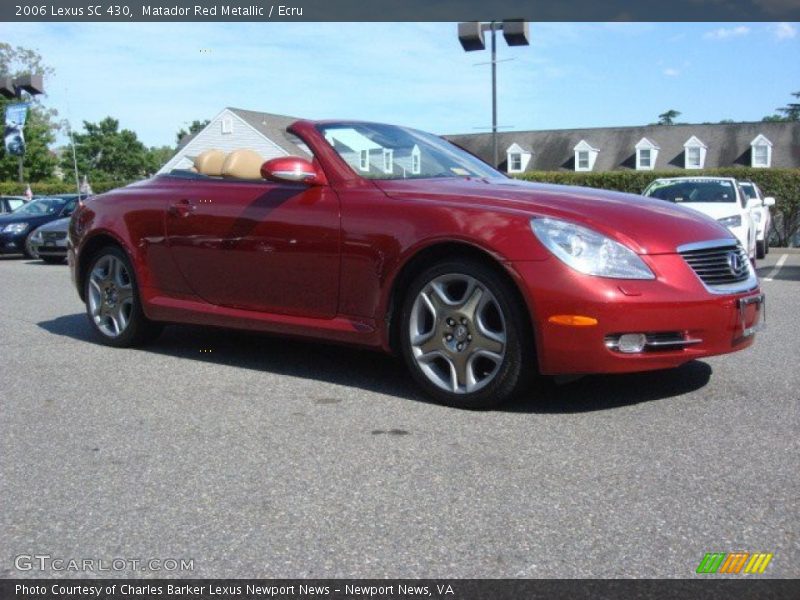 Matador Red Metallic / Ecru 2006 Lexus SC 430