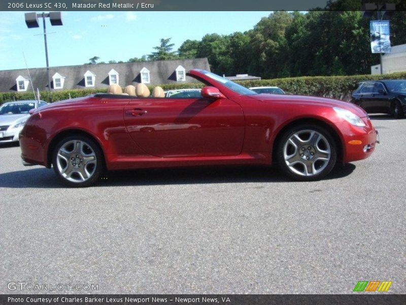 Matador Red Metallic / Ecru 2006 Lexus SC 430