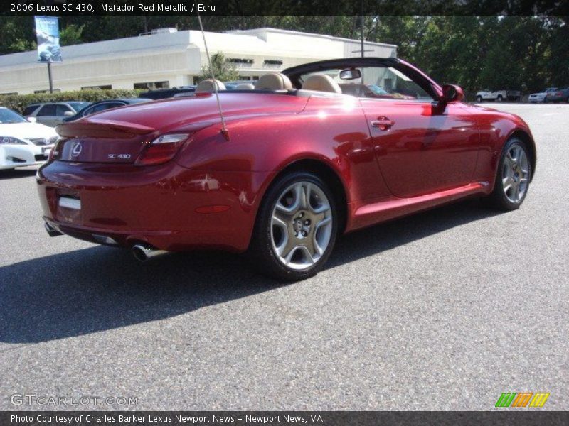 Matador Red Metallic / Ecru 2006 Lexus SC 430