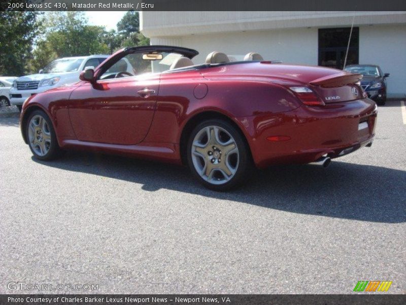 Matador Red Metallic / Ecru 2006 Lexus SC 430