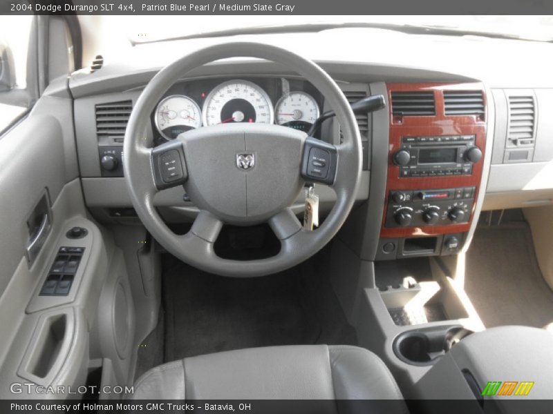 Patriot Blue Pearl / Medium Slate Gray 2004 Dodge Durango SLT 4x4