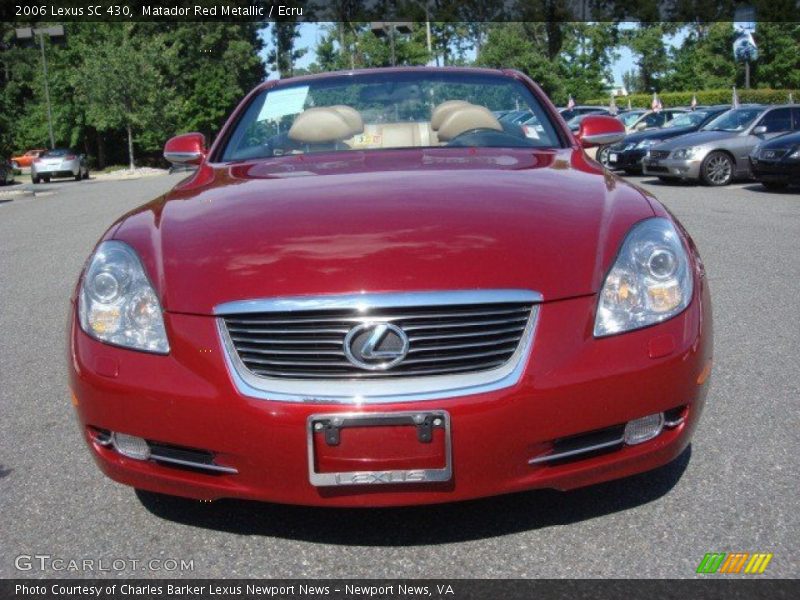 Matador Red Metallic / Ecru 2006 Lexus SC 430