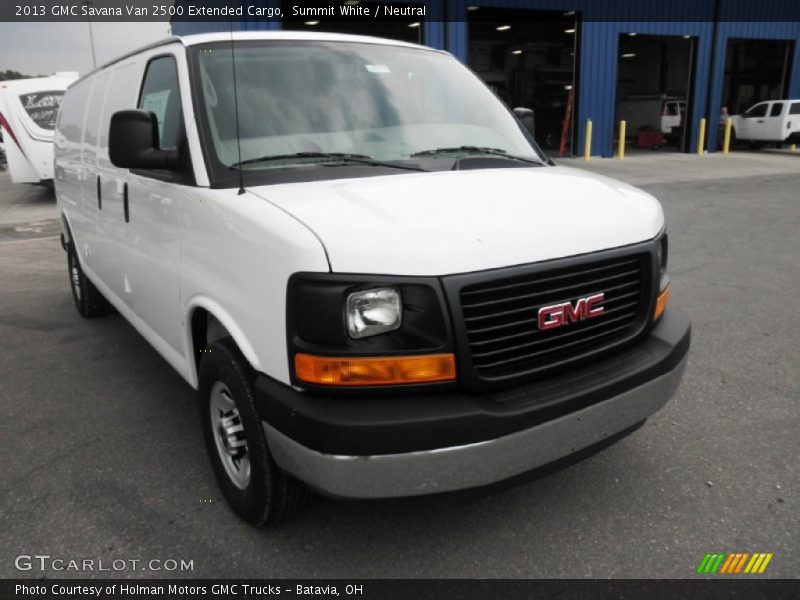 Summit White / Neutral 2013 GMC Savana Van 2500 Extended Cargo