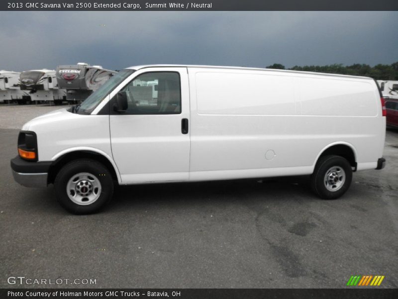 Summit White / Neutral 2013 GMC Savana Van 2500 Extended Cargo