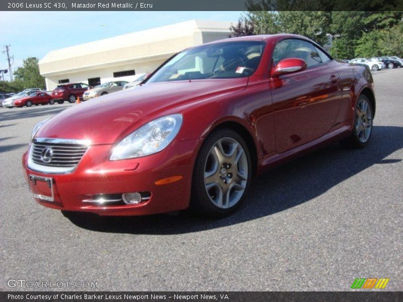 Matador Red Metallic / Ecru 2006 Lexus SC 430