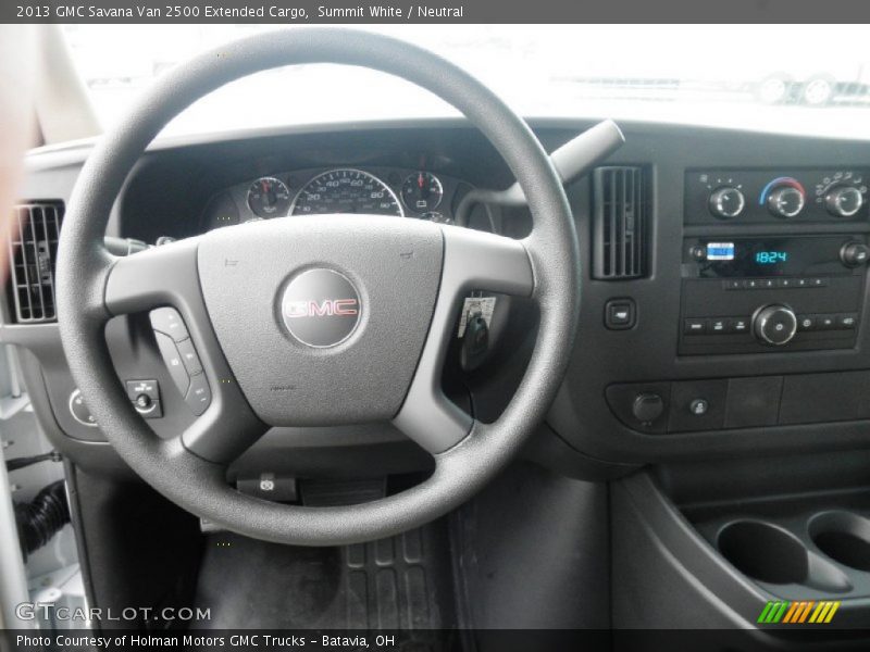 Summit White / Neutral 2013 GMC Savana Van 2500 Extended Cargo