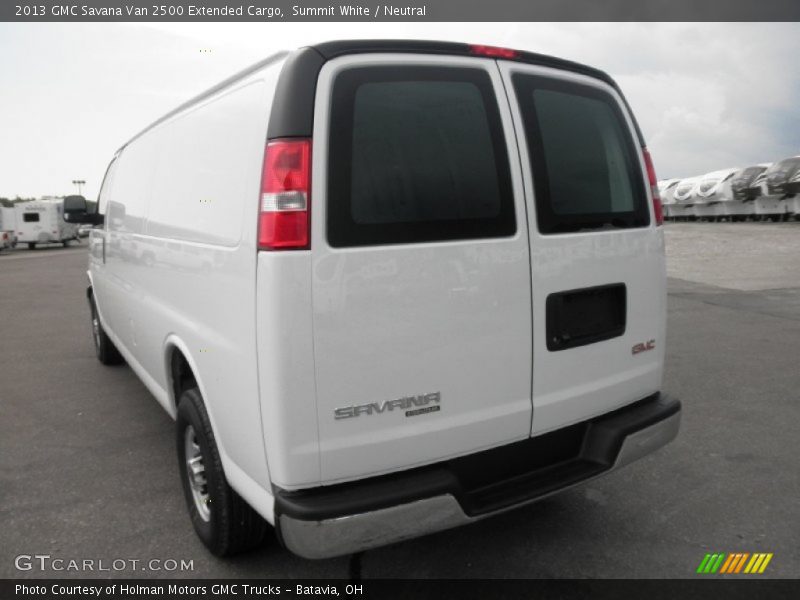 Summit White / Neutral 2013 GMC Savana Van 2500 Extended Cargo