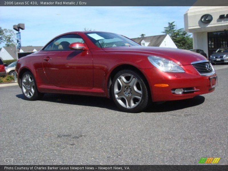 Matador Red Metallic / Ecru 2006 Lexus SC 430