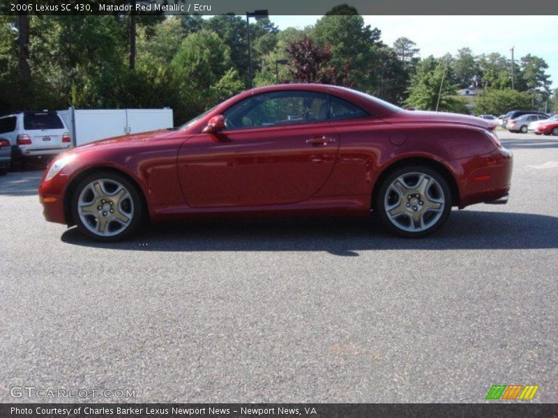 Matador Red Metallic / Ecru 2006 Lexus SC 430