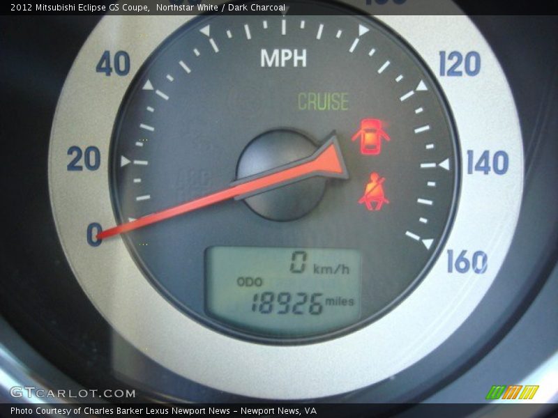 Northstar White / Dark Charcoal 2012 Mitsubishi Eclipse GS Coupe
