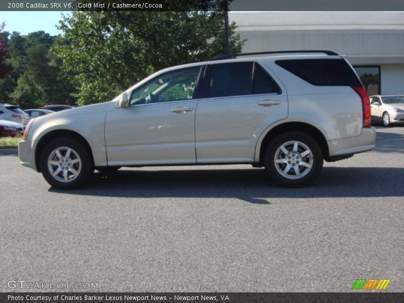 Gold Mist / Cashmere/Cocoa 2008 Cadillac SRX V6