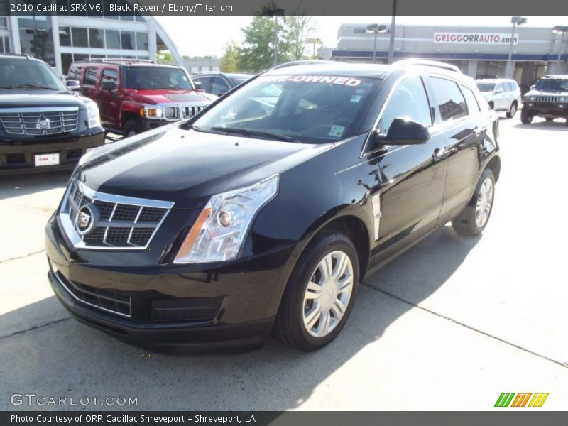 Black Raven / Ebony/Titanium 2010 Cadillac SRX V6
