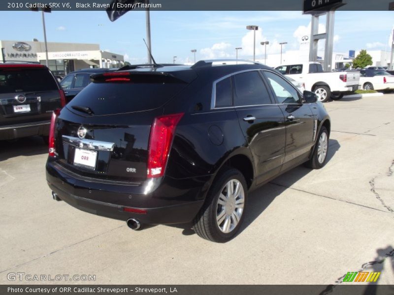 Black Raven / Ebony/Titanium 2010 Cadillac SRX V6