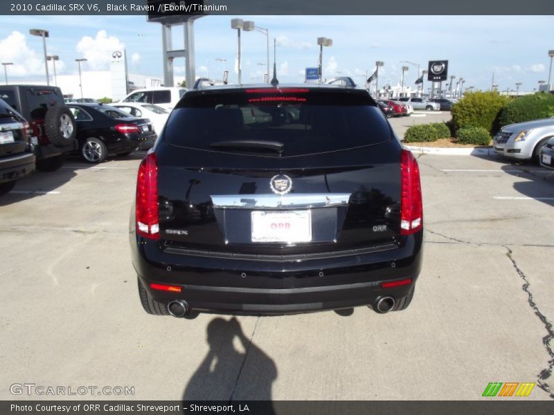 Black Raven / Ebony/Titanium 2010 Cadillac SRX V6