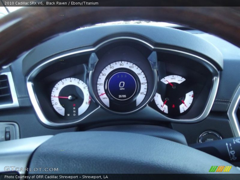 Black Raven / Ebony/Titanium 2010 Cadillac SRX V6