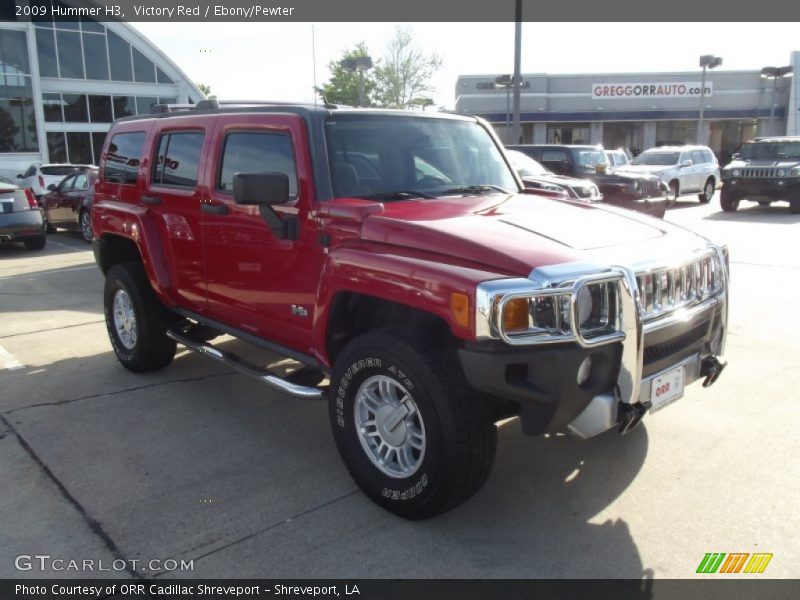 Victory Red / Ebony/Pewter 2009 Hummer H3