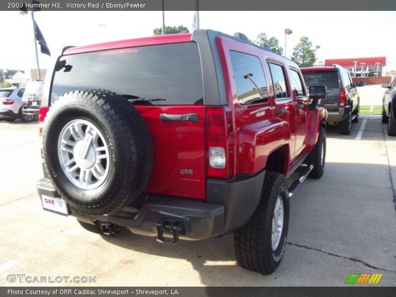 Victory Red / Ebony/Pewter 2009 Hummer H3