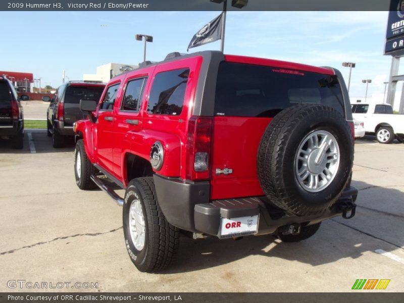 Victory Red / Ebony/Pewter 2009 Hummer H3