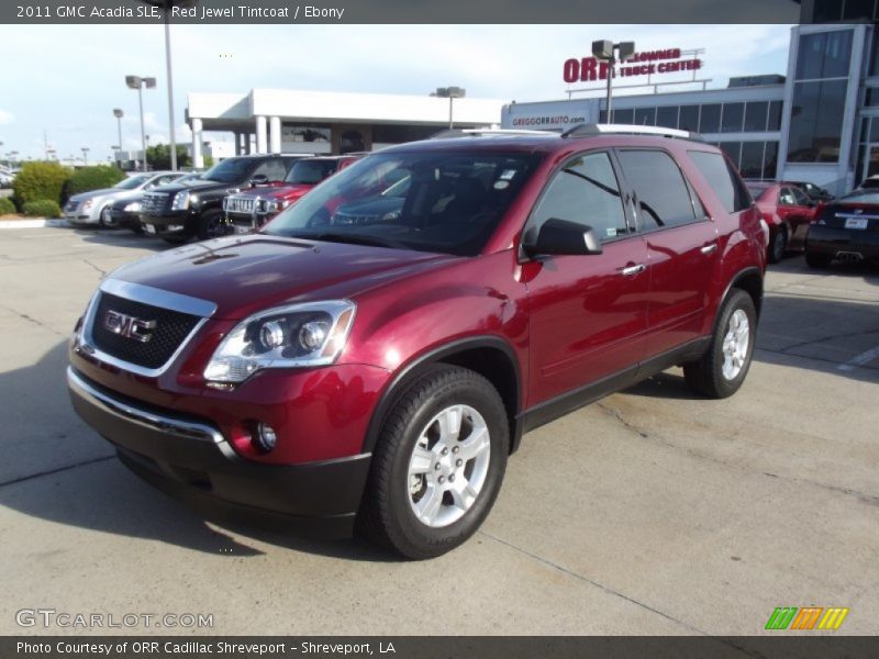 Red Jewel Tintcoat / Ebony 2011 GMC Acadia SLE