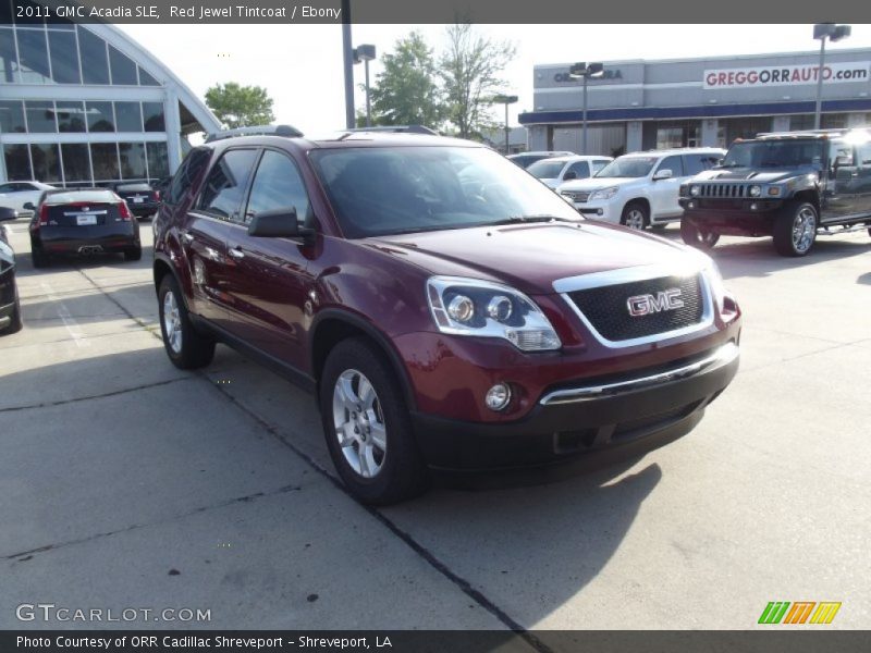 Red Jewel Tintcoat / Ebony 2011 GMC Acadia SLE