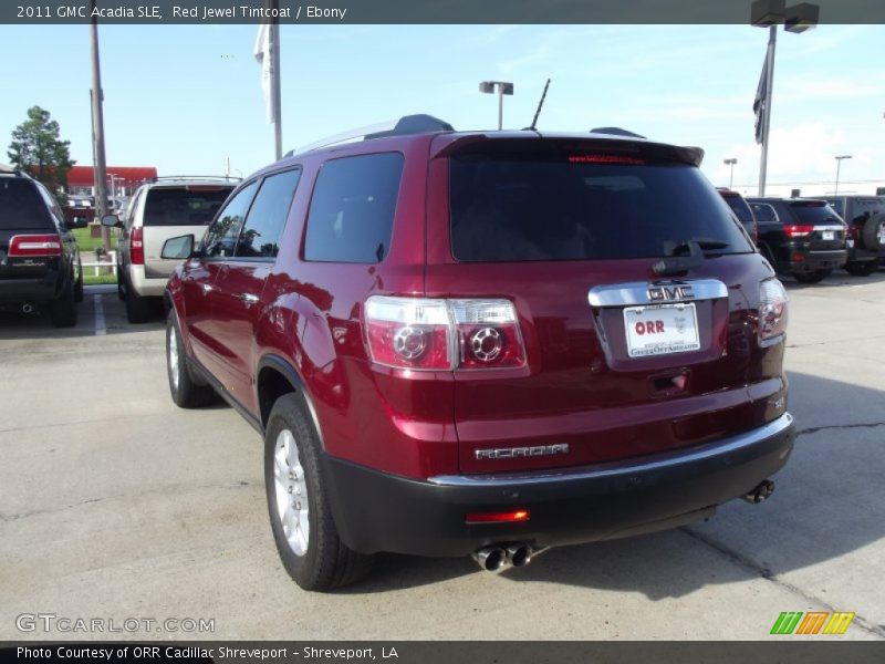 Red Jewel Tintcoat / Ebony 2011 GMC Acadia SLE