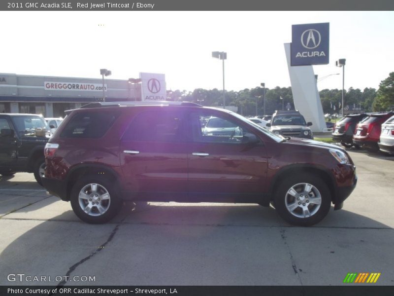 Red Jewel Tintcoat / Ebony 2011 GMC Acadia SLE
