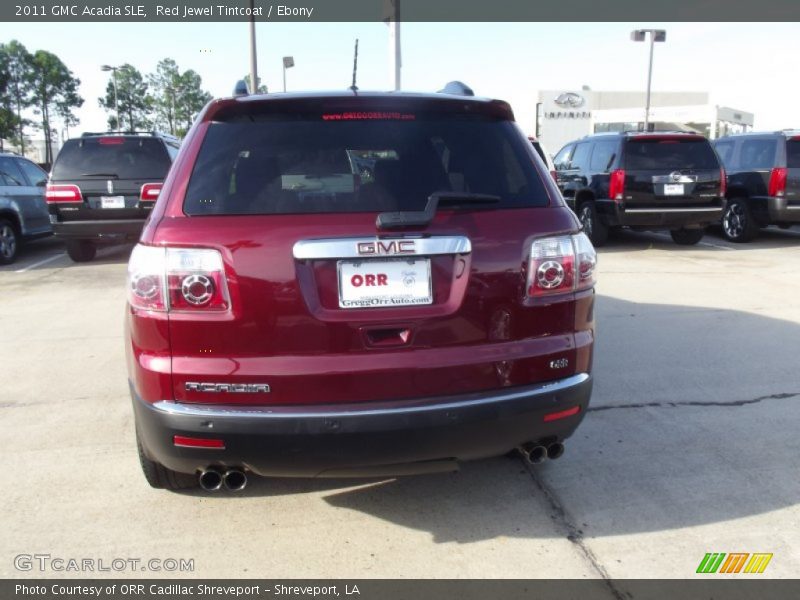 Red Jewel Tintcoat / Ebony 2011 GMC Acadia SLE
