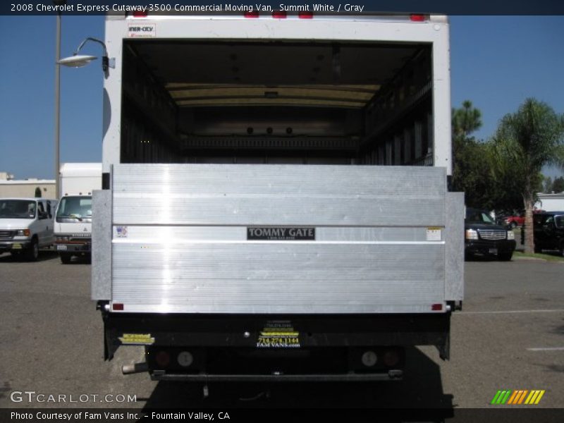 Summit White / Gray 2008 Chevrolet Express Cutaway 3500 Commercial Moving Van