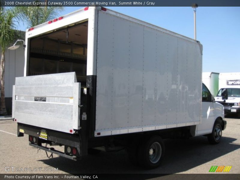Summit White / Gray 2008 Chevrolet Express Cutaway 3500 Commercial Moving Van