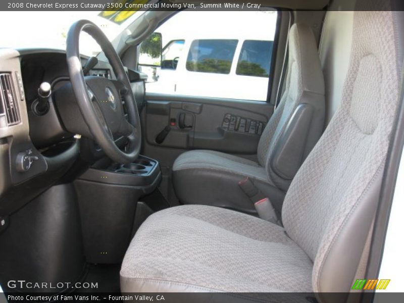 Summit White / Gray 2008 Chevrolet Express Cutaway 3500 Commercial Moving Van