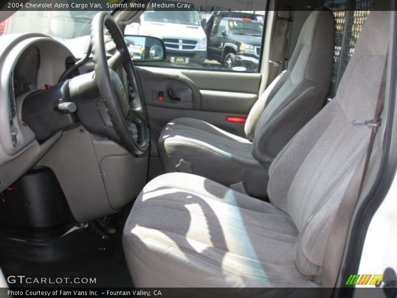 Front Seat of 2004 Astro Cargo Van